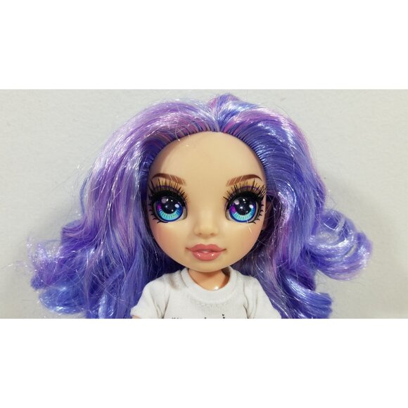 Rainbow High Jr High PJ Party Violet Purple 9" Posable Fashion Doll Original Out - Picture 2 of 9